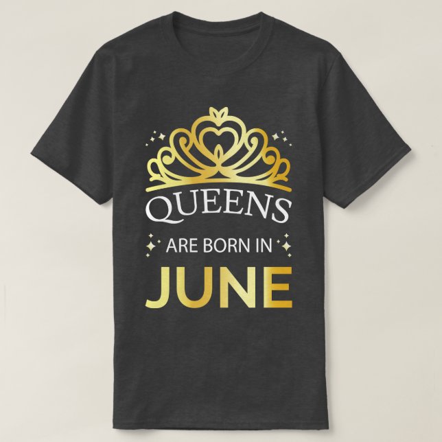 Camiseta Las Reinas Nacen En Junio I (Diseño del anverso)