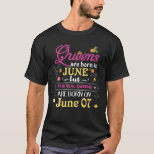 Camiseta Las Reinas Nacen En Junio Pero Lo Real En El Happ
