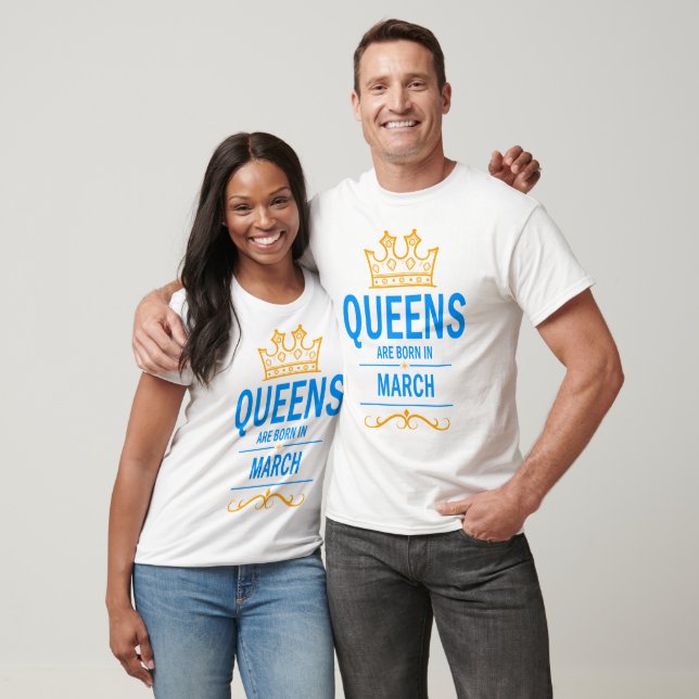 Camiseta Las reinas nacen en marzo (Unisexo)