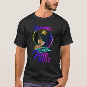 Camiseta Las Reinas Nacen En Marzo De 1951 A Cumpleaños 70