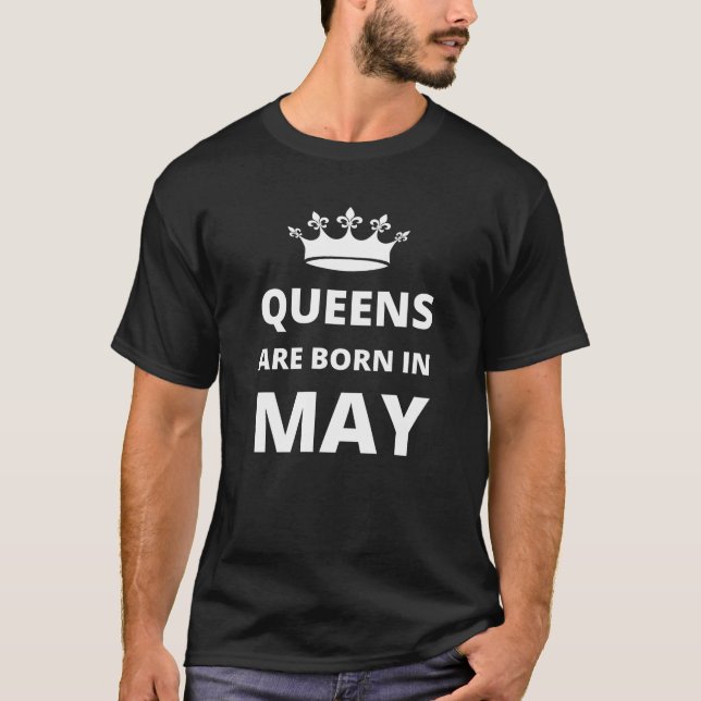 Camiseta Las reinas nacen en mayo (Anverso)