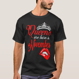 Camiseta Las Reinas Nacieron En Noviembre En Zodiac Scorpio