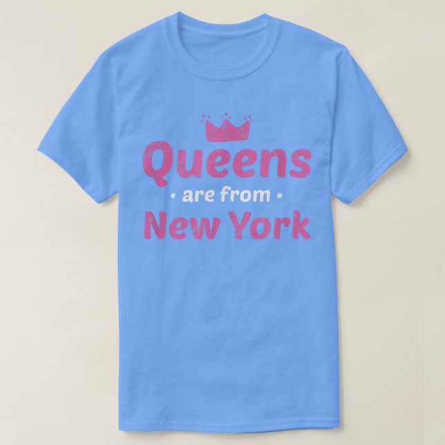Camiseta Las Reinas Son De La Ciudad Natal De New York New  (Diseño del anverso)