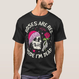 Camiseta Las Rosas Están Rojas Dentro Del Ventilador De Esq