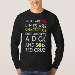 Camiseta Las rosas son rojas las limas son chartreuse Greg