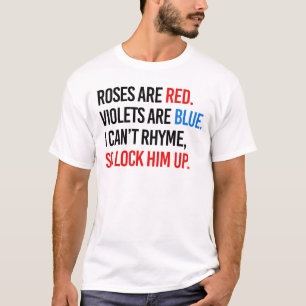 Camiseta Las rosas son rojas las violetas son azules Enciér