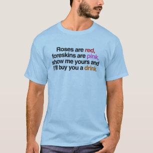 Camiseta Las rosas son rojas te compraré una bebida