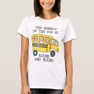 Camiseta Las ruedas en el autobús