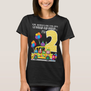 Camiseta Las Ruedas En El Autobús Segundo Cumpleaños Famili
