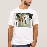 Las ruinas de Pompeya - mercado con los templos