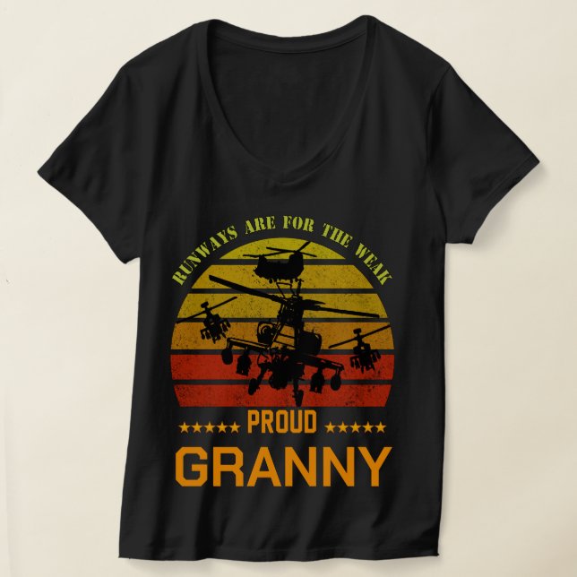 Camiseta Las Rutas De La Fuerza Aérea Orgullosa De Nana Mim (Distribución )