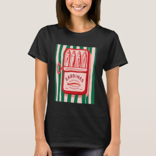 Camiseta Las Sardinas Estética de Pescador Costera Sardina