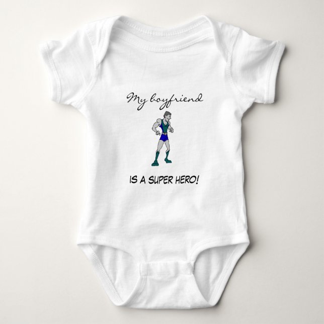 Camiseta ¡Las señoras 3/4 de mi novio son superhéroe! (Anverso)