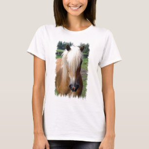 Camiseta Las señoras cuartas del caballo del Palomino