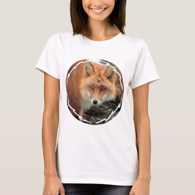 Camiseta Las señoras de la especie del Fox cupieron la (Anverso)