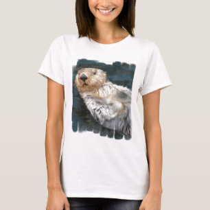 Camiseta Las señoras de la nutria de mar cupieron la