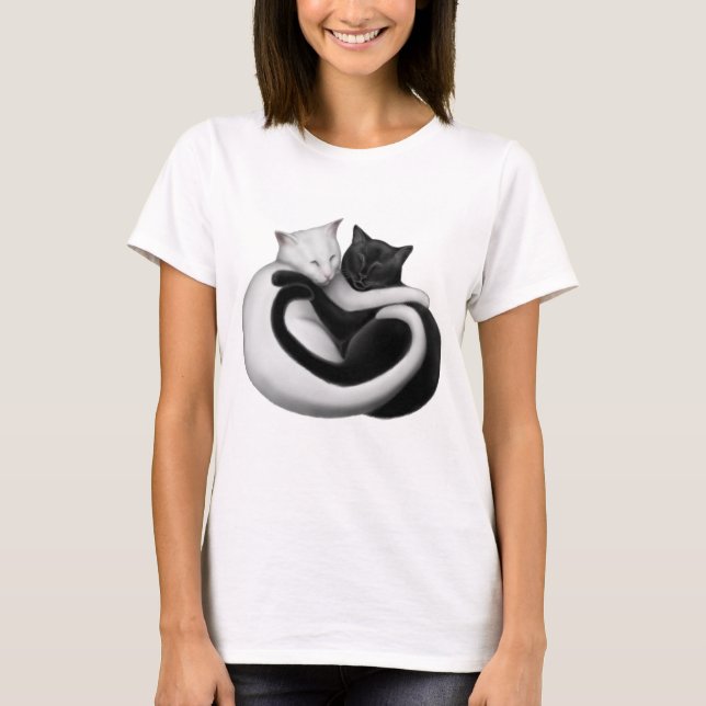 Camiseta Las señoras de los gatos del amor nanas (Anverso)