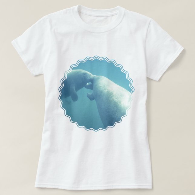 Camiseta Las señoras de los Manatees del bebé cupieron la (Diseño del anverso)