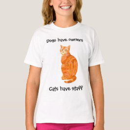 Camiseta Las señoras del gato del jengibre
