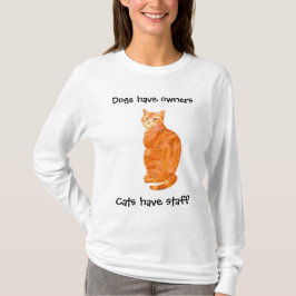 Camiseta Las señoras del gato del jengibre