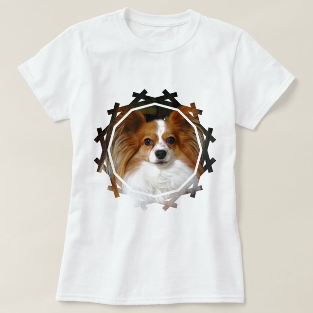 Camiseta Las señoras del perro de Sheltie cupieron la (Diseño del anverso)