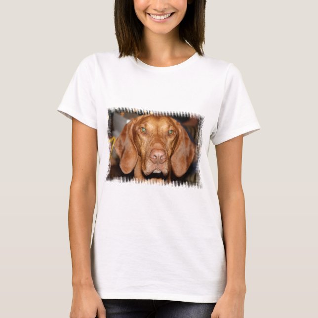 Camiseta Las señoras del perro del Coon cupieron la (Anverso)