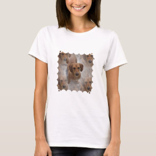 Camiseta Las señoras del rescate del Dachshund cupieron la