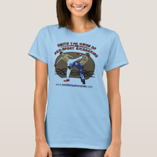 Camiseta Las señoras golpearon el funcionamiento de tierra