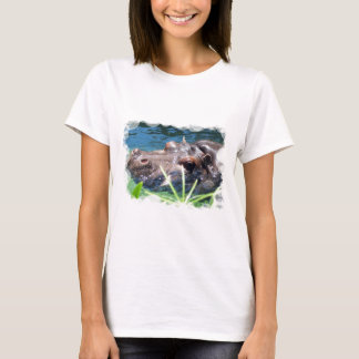 Camiseta Las señoras hambrientas del hipopótamo cupieron la