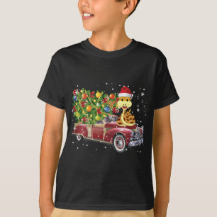 Camiseta Las serpientes montan camiones rojos Árbol de Navi
