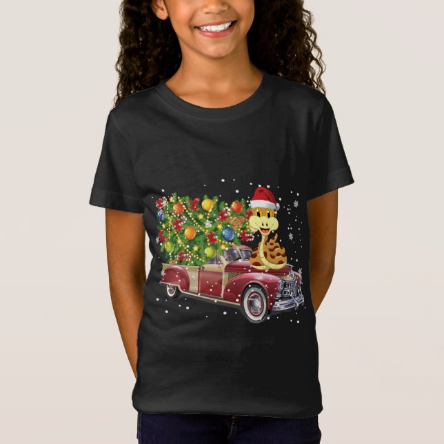 Camiseta Las serpientes montan camiones rojos Árbol de Navi (Anverso)