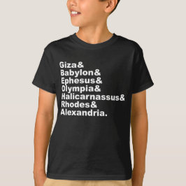 Camiseta Las Siete Maravillas Del Mundo Antiguo