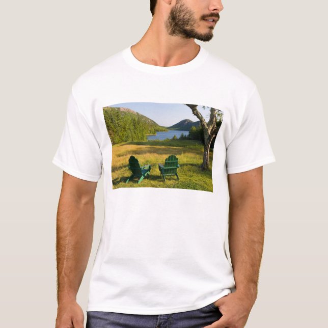 Camiseta Las sillas Adirondack en el césped del Jordán (Anverso)