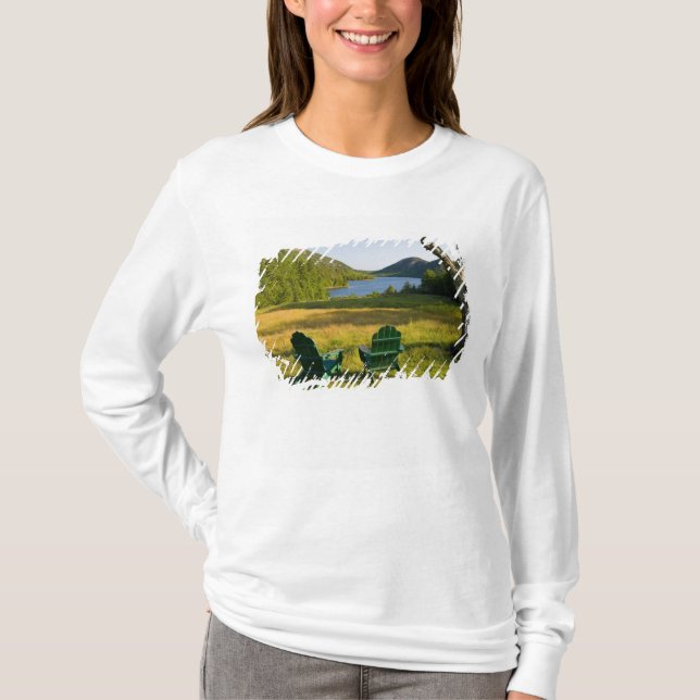 Camiseta Las sillas Adirondack en el césped del Jordán (Anverso)