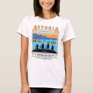 Camiseta Las siluetas tontas sobre el muelle de Astoria