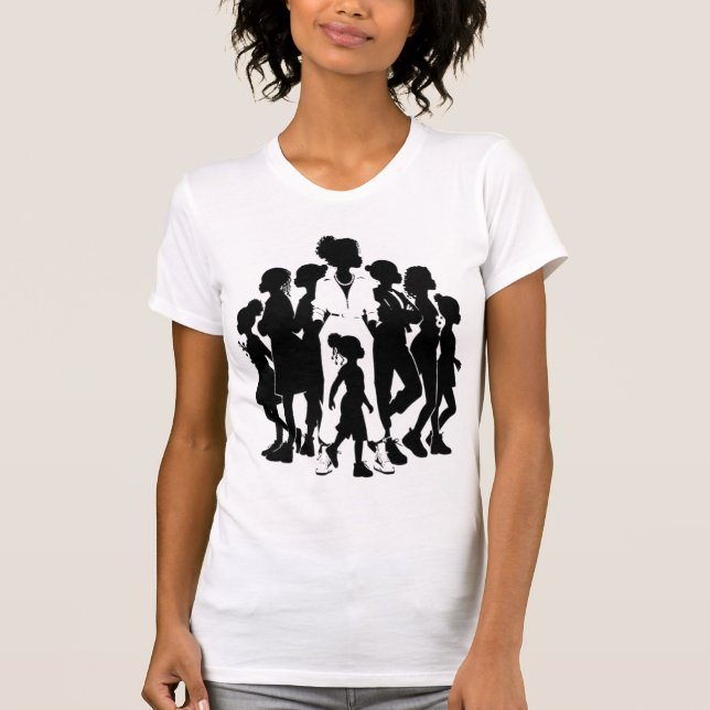 Camiseta Las siluetas unidas; el poder de la fraternidad (Anverso)