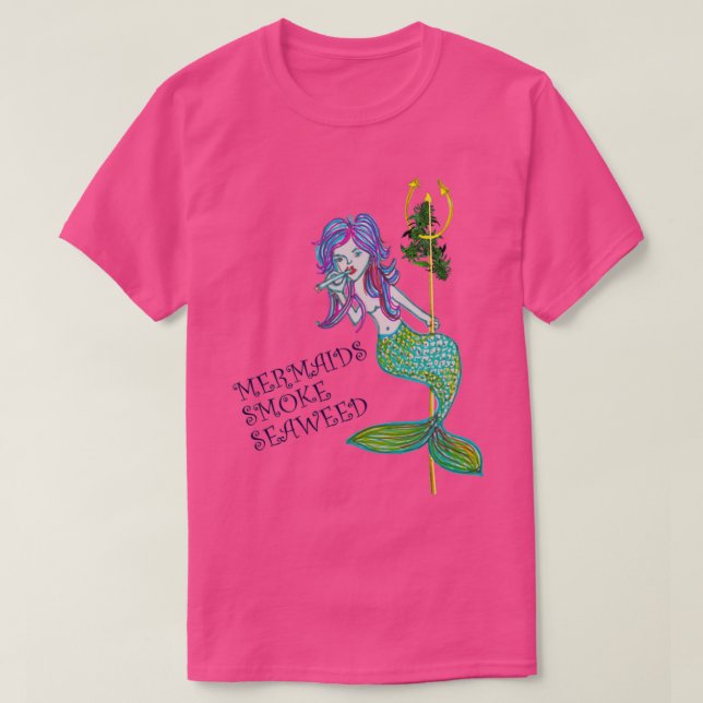 Camiseta Las sirenas ahuman algas marinas (Diseño del anverso)