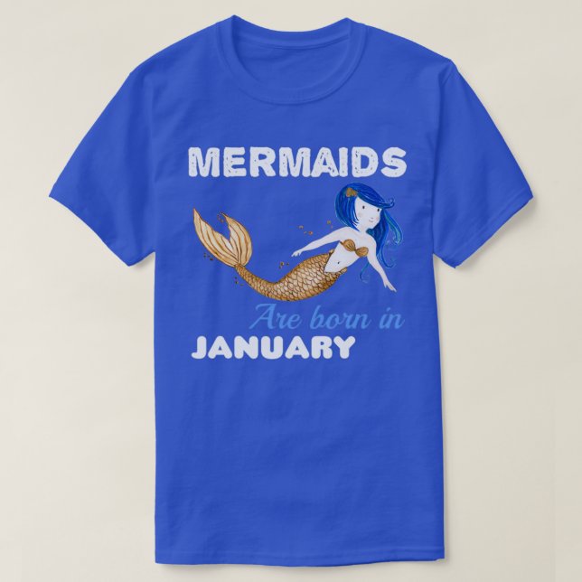 Camiseta Las sirenas nacen el 2 de ENERO (Diseño del anverso)