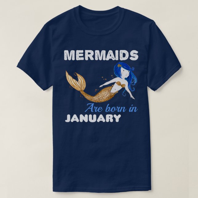 Camiseta Las sirenas nacen el 3 de ENERO (Diseño del anverso)