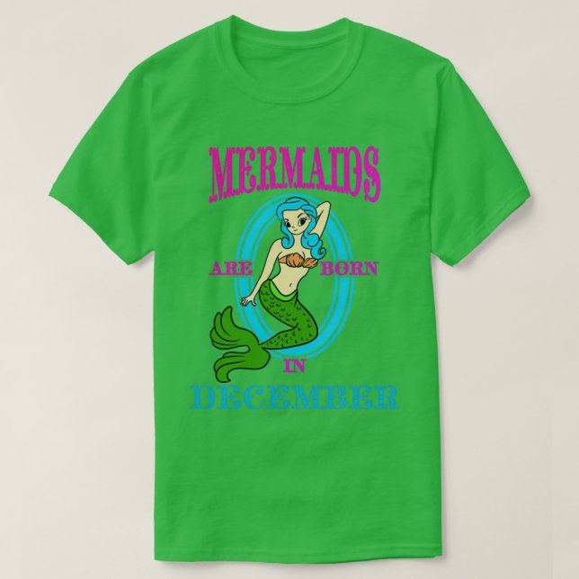 Camiseta Las Sirenas Nacieron El 1 De Diciembre (Diseño del anverso)