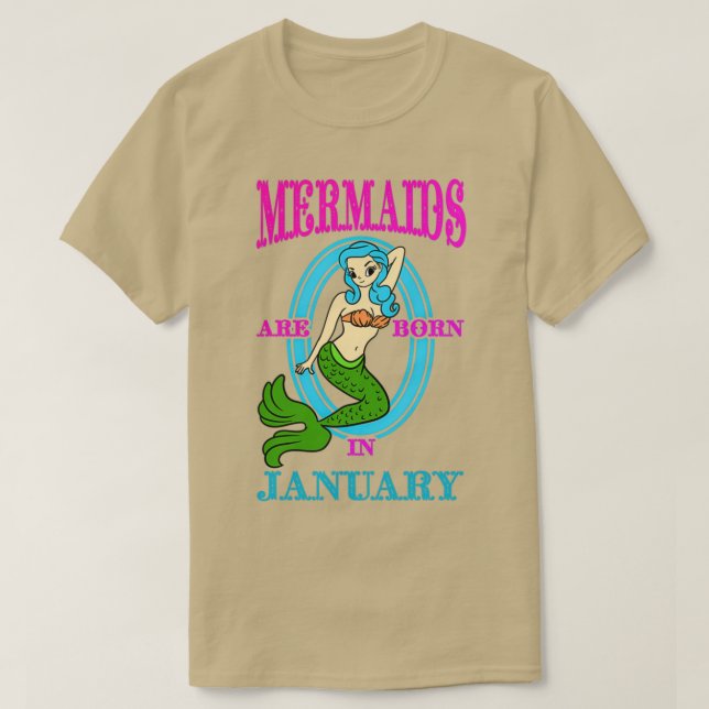 Camiseta Las Sirenas Nacieron El 4 De Enero (Diseño del anverso)