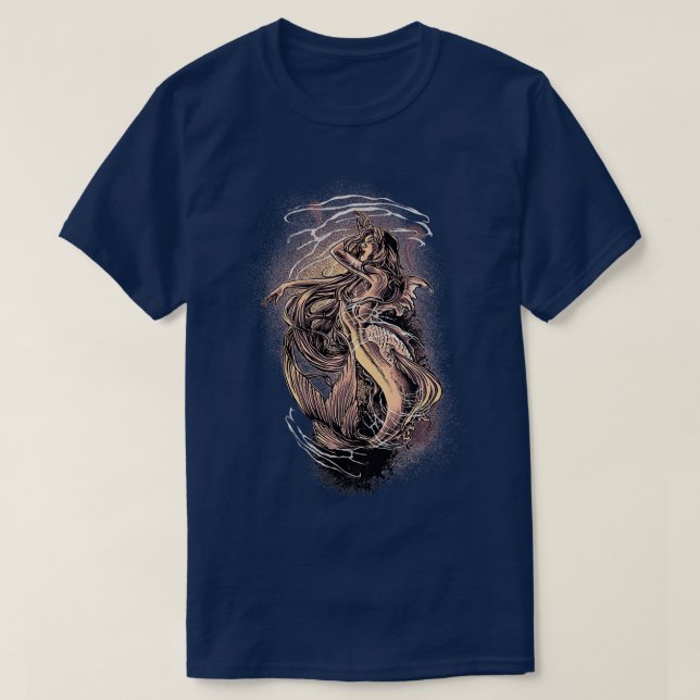 Camiseta Las Sirenas Son Vida Real En El Océano 1 (Diseño del anverso)