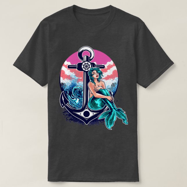 Camiseta Las Sirenas Son Vida Verdadera En El Océano (Diseño del anverso)