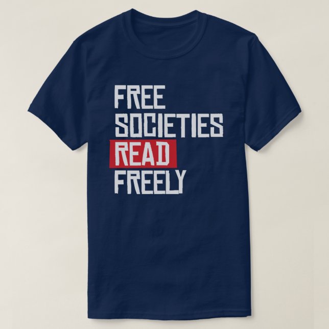 Camiseta Las sociedades libres leen libremente (Diseño del anverso)