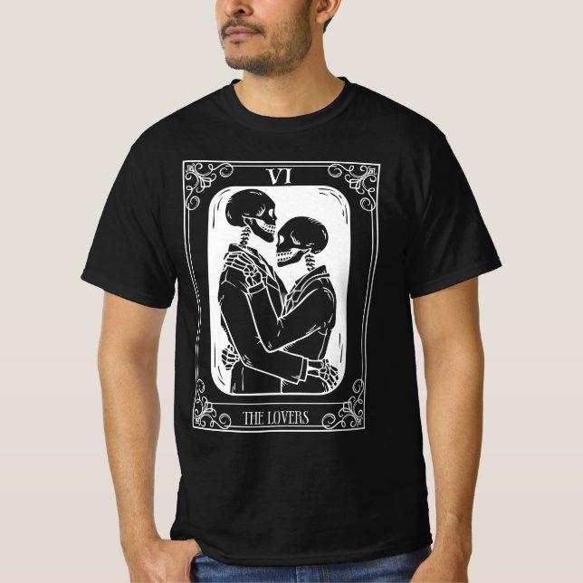 Camiseta Las tarjetas Tarot de los amantes (Anverso)