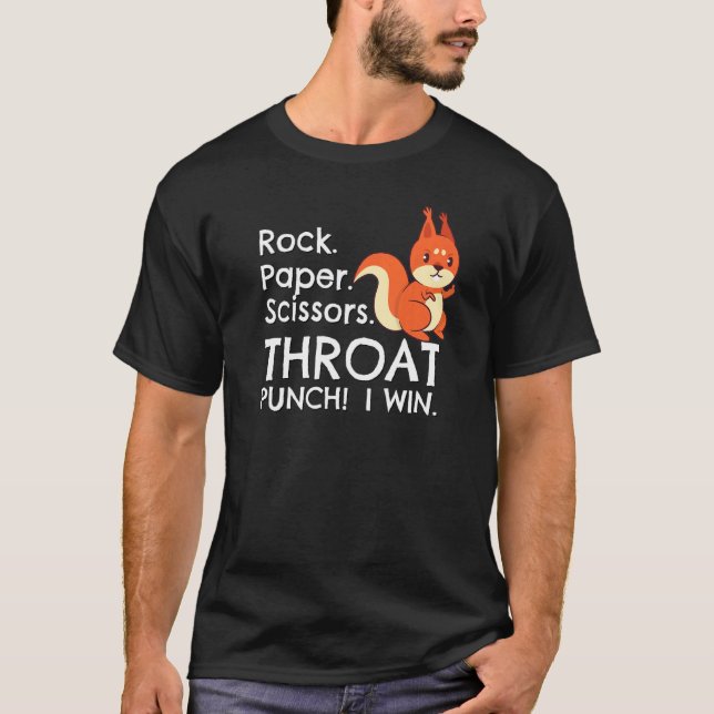 Camiseta Las tijeras de papel de rock de Nodogo Punch inspi (Anverso)