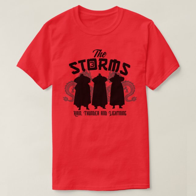 Camiseta Las tormentas (Diseño del anverso)