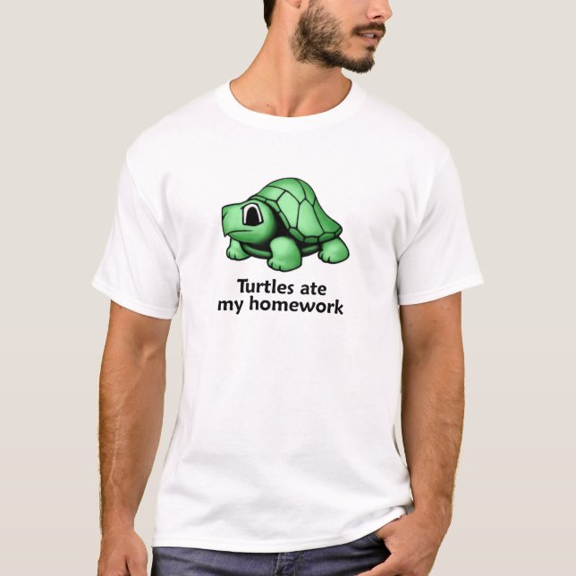 Camiseta Las tortugas comieron mi preparación (Anverso)