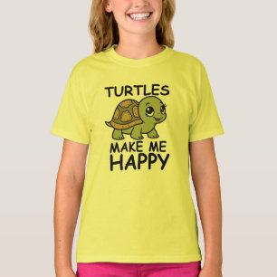 Camiseta Las tortugas me hacen feliz