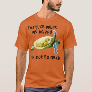 Camiseta Las tortugas me hacen feliz tortuga
